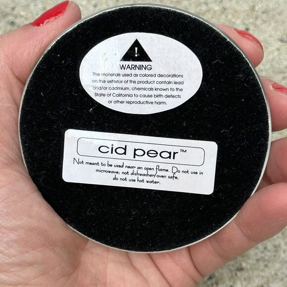 Butterfly Paperweight 3" Glass Domed Cid Pear Children Illustrated Whimsical - Picture 2 of 6